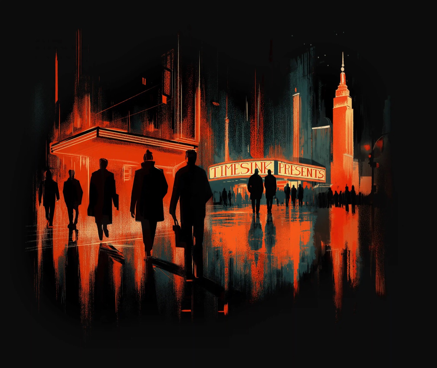 TimeSink Presents — night marquee